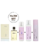 384 Kadın Parfüm Set ( Parfüm - Saç Parfümü - Bodymist - Deodorant ) - Mnms384setsc thumbnail 1