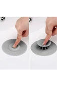Çok Amaçlı Lavabo Gider Tıkacı | Silikon Süzgeç ve Tıpa | Mutfak, Banyo, Küvet Uyumlu thumbnail 5