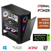 E.POWER RYZEN 7 5700X 32G DDR4 1TB M.2 RTX4070 A520 M750W - 1