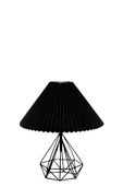 Lumexx PRAMİT SİYAH PİLELİ SİYAH MASA LAMBASI thumbnail 3