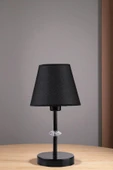 Lumexx ÜSKÜP SİYAH HASIR SİYAH ABAJURLU MASA LAMBASI thumbnail 2