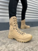 JET-999 Strike Bağcıklı Ortopedik Taban Günlük Süet Erkek Askeri Postal Bot SKT Kum thumbnail 1
