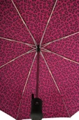 Kadınlar İçin Otomatik Şemsiye Pembe Leopar Desen thumbnail 3