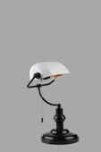 Lumexx BANKER SİYAH-BEYAZ MASA LAMBASI thumbnail 5