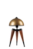 Lumexx STİL CEVİZ ESKİTME RETRO BAŞLIKLI MASA LAMBASI thumbnail 3
