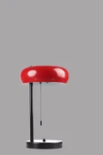 Lumexx SMİTH SİYAH KIRMIZI BAŞLIKLI MASA LAMBASI thumbnail 4