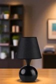 Lumexx OLİVER SİYAH HASIR SİYAH ABAJURLU MASA LAMBASI thumbnail 1