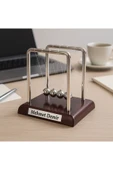 İsim Yazılı Kişiye Özel Newton Sarkaçı Metal Denge Topu Masaüstü Ofis Şık Dekoratif Hediye Küçük Boy thumbnail 1