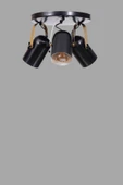 Lumexx LONDON 3 LÜ TEPSİLİ SİYAH PLAFONYER AVİZE thumbnail 5