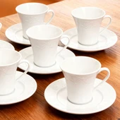 GÜRAL PORSELEN Bahar Dalı 6 Kişilik Kahve Fincan Takımı thumbnail 5