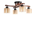 Lumexx WESTON 4 LÜ CEVİZ ÇİFT CAMLI PLOFONYER AVİZE thumbnail 2