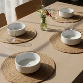 GÜRAL PORSELEN Paris Flower 4 Parça 12 cm Kase 29551 thumbnail 3