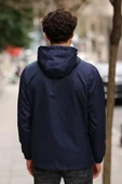 İçi Astarlı Su ve Rüzgar Geçirmez Erkek Cepli Yağmurluk thumbnail 12