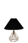 Lumexx PRAMİT ESKİTME PİLELİ SİYAH MASA LAMBASI thumbnail 2