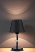 Lumexx ÜSKÜP SİYAH HASIR SİYAH ABAJURLU MASA LAMBASI thumbnail 1
