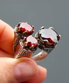 925 Ayar Gümüş Otantik Kadın Yüzük sy00095 thumbnail 2