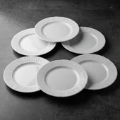 GÜRAL PORSELEN Sembol 6 Parça 20 cm Pasta Tabağı thumbnail 3