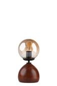 Lumexx CAMERON CEVİZ BAL CAMLI MASA LAMBASI thumbnail 3