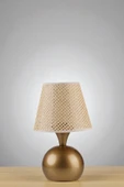 Lumexx OLİVER ESKİTME PETEK ABAJURLU MASA LAMBASI thumbnail 2