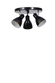 Lumexx OTİS 3 LÜ TEPSİLİ SİYAH PLAFONYER AVİZE thumbnail 2