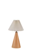 Lumexx JUNO NATUREL PİLELİ KREM ABAJURLU MASA LAMBASI thumbnail 3