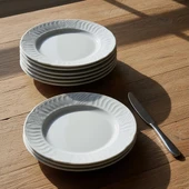 GÜRAL PORSELEN Sembol 6 Parça 20 cm Pasta Tabağı thumbnail 4