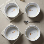 GÜRAL PORSELEN Paris Flower  4 Parça 12 cm Kase 29554 thumbnail 7