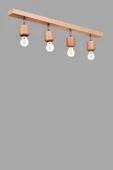 Lumexx PAMELA 4 LÜ SIRALI NATUREL PLAFONYER AVİZE thumbnail 5