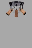 Lumexx PASCAL 3 LÜ TEPSİLİ NATUREL PLAFONYER AVİZE thumbnail 3