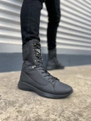 JET-799 Verton Bağcıklı Ortopedik Taban Günlük Cilt Erkek Askeri Postal Bot CST Siyah thumbnail 1