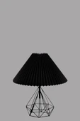 Lumexx PRAMİT SİYAH PİLELİ SİYAH MASA LAMBASI thumbnail 2