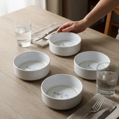 GÜRAL PORSELEN Paris Flower 4 Parça 12 cm Kase 29551 thumbnail 5