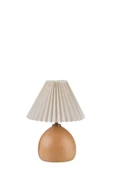 Lumexx CAMERON NATUREL PİLELİ KREM ABAJURLU MASA LAMBASI thumbnail 3
