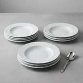 GÜRAL PORSELEN Sembol 6 Parça 19 cm Çukur Yemek Tabağı thumbnail 1