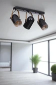 Lumexx LONDON 3 LÜ SIRALI SİYAH PLAFONYER AVİZE thumbnail 1