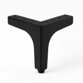 Dekor 12 cm Siyah Metal Mobilya Ayağı Dayanıklı Modern Tasarım Koltuk Sehpa Masa TV Ünitesi Uyumlu thumbnail 1