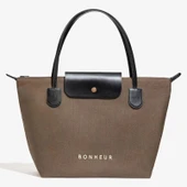 BONHEUR N 7 Kanvas Çanta- Mocha Cream - 1