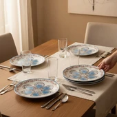 GÜRAL PORSELEN Camelia 6 Parça 20 cm Pasta Takımı 21391 thumbnail 1