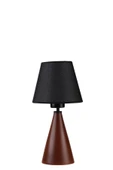 Lumexx JUNO CEVİZ HASIR SİYAH ABAJURLU MASA LAMBASI thumbnail 3