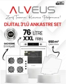 Alveus beyaz cam dijital 3 lü ankastre set thumbnail 1