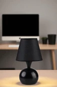 Lumexx OLİVER SİYAH HASIR SİYAH ABAJURLU MASA LAMBASI thumbnail 2