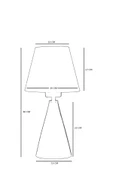 Lumexx JUNO NATUREL PETEK ABAJURLU MASA LAMBASI thumbnail 5
