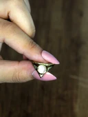 Doğal Taş Aytaşı Doğal Taşlı Antik Model Kadın Ayarlanabillir Yüzük euy72ay thumbnail 3