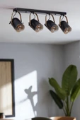 Lumexx LONDON 4 LÜ SIRALI SİYAH PLAFONYER AVİZE thumbnail 2