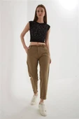 FASHION FRIENDS KADIN KEMERLİ PANTOLON 25Y0107K1 thumbnail 5