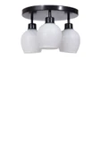 Lumexx ENZO 3 LÜ TEPSİLİ SİYAH BAL CAMLI PLAFONYER AVİZE thumbnail 2