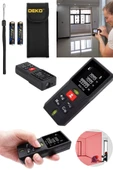 DEKO TURKEY Yüksek Hassasiyetli Dijital Gösterge 60Mt Mesafe Ölçüm Lazermetre Lazer Çizgi Mesafe Ölçme Makinesi thumbnail 2