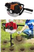 DEKO TURKEY Dkt7980 Benzinli Fidan Dikme Toprak Burgu Makinesi 150mm*100cm Toprak Delme Ucu 7.9 Hp Xmotor thumbnail 2