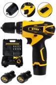 STAXX POWER American Type 58v 8ah Çift Şanzımanlı Samsung Çift Akülü Şarjlı Matkap Vidalama +24 Parça Set thumbnail 1