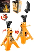 stilmax Çift Kilitli ve Geniş Tabanlı 4 Ayaklı 2 Ton Tonajlı Sehba Kriko Standı 2x Adet Araba Kriko Standı thumbnail 1